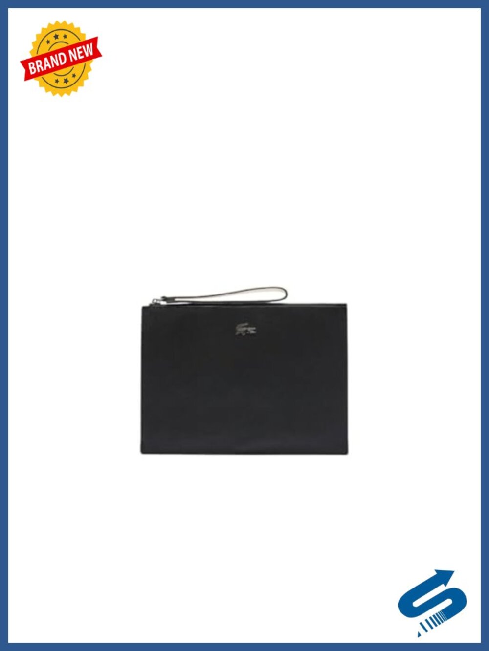 Lacoste Anna Clutch Bag Coated Canvas Wristlet Evening Bag